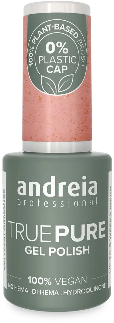 Andreia Professional - Gellak - True Pure - Lente Kleur Roze - Zachtroze met Koperen Glans T58 - HEMA vrij - Vegan - 10,5ml