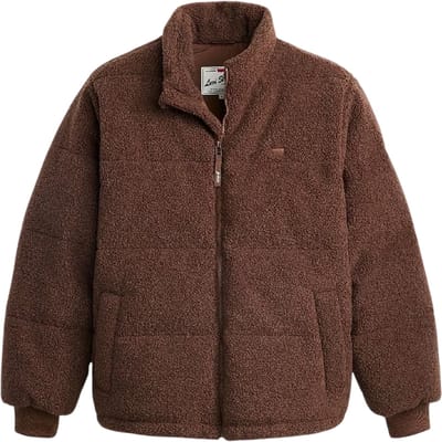 Levi's Heren Rocky Gequiltede Pufferjack (Bruin)