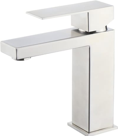 Hudor Elektronische Wastafelkraan - Fonteinkraan Geborsteld Messing - Axis Collectie - Keramische Cartridge - Waterbesparing 30% - Tijdloos Design