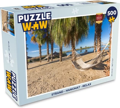 Puzzel Strand - Hangmat - Relax - Legpuzzel - Puzzel 500 stukjes