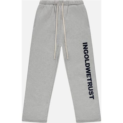 In Gold We Trust The 90's Grey Melange Maat: S | Joggingbroeken Outlet | Unisex | Grijs