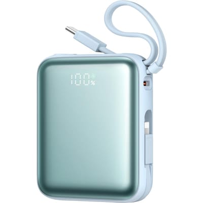 Externe Batterij Joyroom JR-PBF27, 10000mAh, 22.5W, QC + PD, 1 x Lightning - 2 x USB-C, Blauw