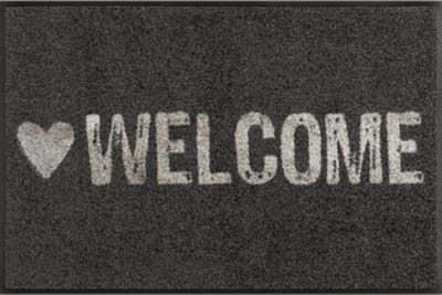 Kleen-Tex Wash+Dry Design Wasbare Deurmat - Loper - Warmly Welcome - 50 x 75cm