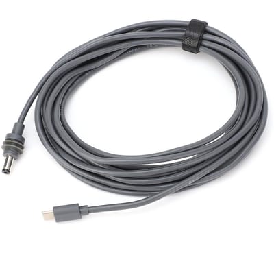 Allecto - USB C naar DC Power Kabel - Oplaadkabel - 100W - 10m - Waterproof - Voor StarLink - Voeding - Elektronische apparaten