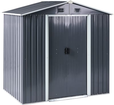 CIRELLA - Tuinschuurtje - Grafietgrijs - 184 cm - Staal