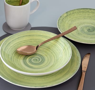 Cosy & Trendy Dinerbord Turbolino Groen ø 27 cm