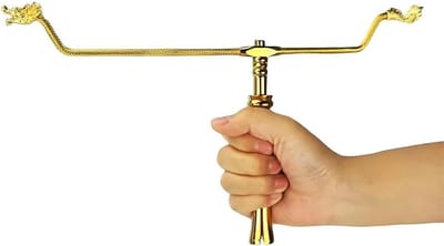 Pendelstok Set - Divinatie Gereedschap - Spirits Oproepen - Gevoelig Koper - 15cm Handvat - Koperkleurig