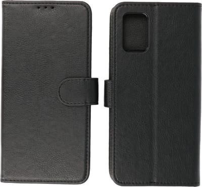 Hoesje Geschikt voor Samsung Galaxy A02s - Book Case Telefoonhoesje - Kaarthouder Portemonnee Hoesje - Wallet Cases - Zwart