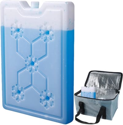 IJspakketten Koeler - Koel elementen - Eten Vers Houden - Lekvrij en Herbruikbaar - 600 ml - Blauw