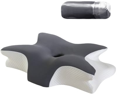 Vlinder Memory Foam Kussen 60x40x13cm - Ergonomische Cervicale Ondersteuning voor Diepe Slaap