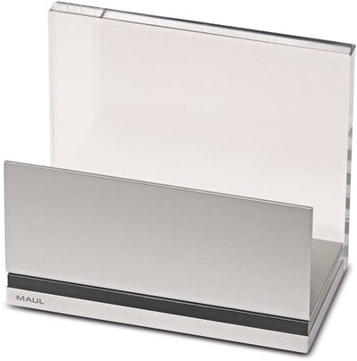 MAULacro Brievenstandaard - acryl - aluminium - A5 - 1 stuk - 6 x 11 x 9.3 cm - MAUL