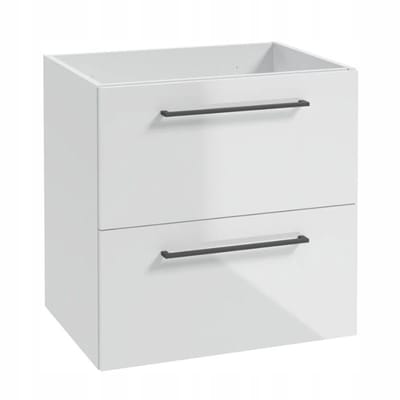 STAMAR - Badkamerkast 60cm met Wandcloset - Badkamermeubel - Wit