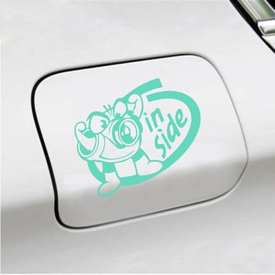 Bumpersticker - Turbo Inside - 12 X 15 - Mint