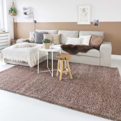 Hoogpolig vloerkleed - Shaggy Trend mokka 100x200