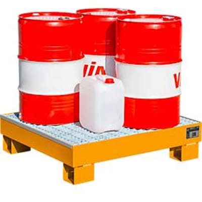 Lekbak AW60/2 M - 65 liter - L 900 x B 800 x H 220 mm - oranje RAL 2000