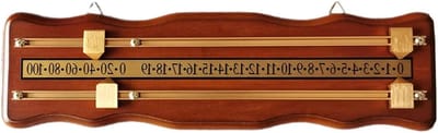 Scorebewaarder - Scorebord Hout - Spel Scores Bijhouden - Duurzaam Metaal - 459 x 132 cm - Bruin