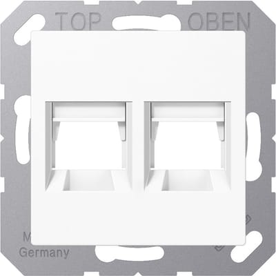 Jung AS500 Dubbele RJ45 Afdekking Wit - A1569-2BRWW
