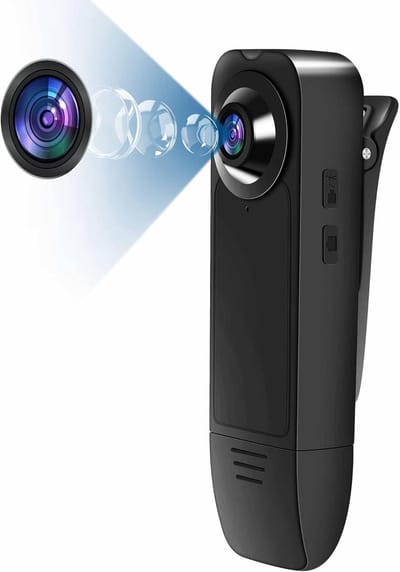 Mini Camera - Bodycam Recorder - Binnen Buiten Bewaking - Met Nachtzicht - 32GB Inclusief - Zwart