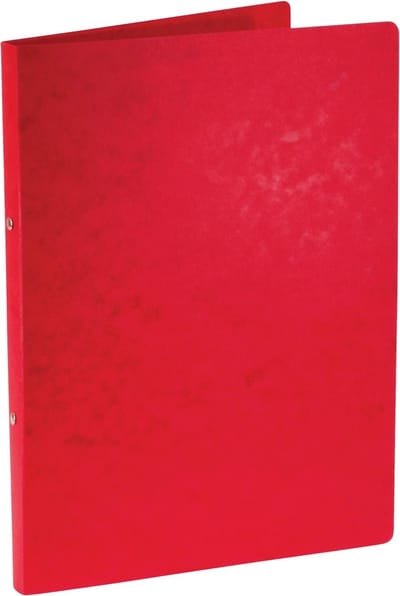 Bronyl ringmap, voor ft A4, uit glanskarton, 2 ringen van 16 mm, rood 24 stuks