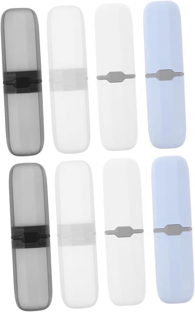 Reistandenborstel Hoezen - Beschermhoesjes Tandenborstel - Hygiënisch Opbergen - Waterdichte Afdichting - 8 Stuks - Diverse Kleuren