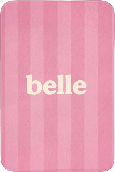 Badmat 60x90 cm - Antislip - Roze - Gestreept - Belle - Badmatten voor badkamer - Badkamermat - Douchemat - Badkamer mat
