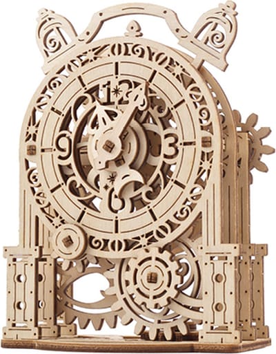 UGEARS Houten 3D Model - Vintage Wekker