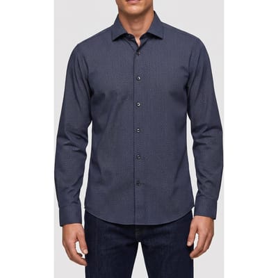 Calvin Klein Slim Essential Poplin Shirt Navy Taglia: 41 | Camicie Business Outlet | Uomo | Blu
