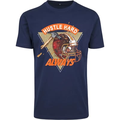 Mister Tee - Hustle Hard Always Heren T-shirt - XS - Blauw