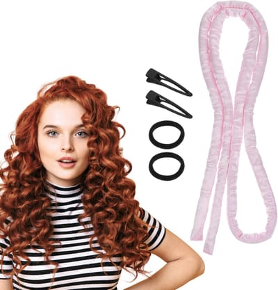 Hitteloze Krulset Hoofdband voor Nacht: Zachte Krullen zonder Hitte voor Kort en Lang Haar