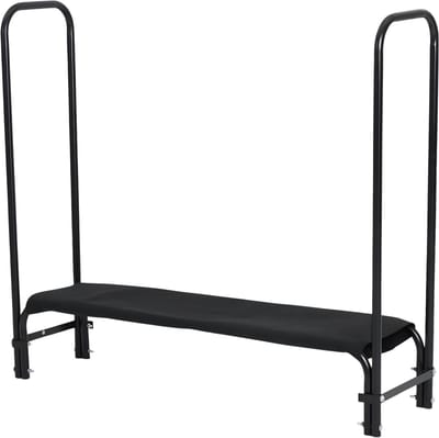 Brandhoutrek 122cm met Cover - Metaal Houtrek
