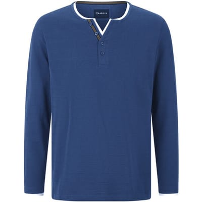 Babista herren Shirt Met Lange Mouwen - 48/50 - koningsblauw - Plus Size