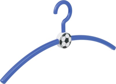 De Kledinghanger Gigant - Garderobehanger - Jassenhanger - Volwassenen - 711310 - 24 Stuks - Fan - Voetbal - Kunststof - Blauw - 45 cm - Kledinghanger - Kleerhanger - Voetbalhanger (711310/24)