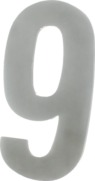 Huisnummer 130X3Mm Rvs 9