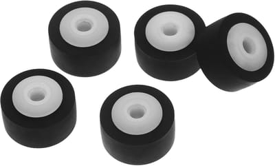 Tape Speler Rolletjes - Drukrol Cassette - Audio Reparatie - Duurzame Knop - 5 Gram - Zwart
