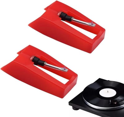 Universele Platenspeler Naalden Diamant - Set van 2 Voor LP en Fonograaf