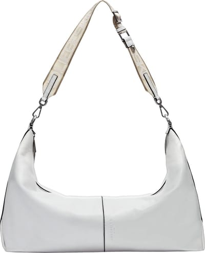 LIEBESKIND BERLIN Leren Schoudertas Paris Sheep Natural Hobo Bag Cream White Crème
