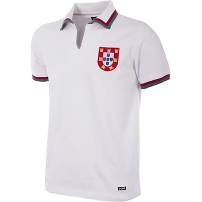 COPA - Portugal Uitshirt 1972 Retro Voetbalshirt - Heren - Wit - M
