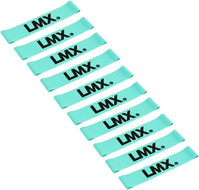Lifemaxx LMX Mini Weerstandsband - Sterk - Blauw - 10 stuks