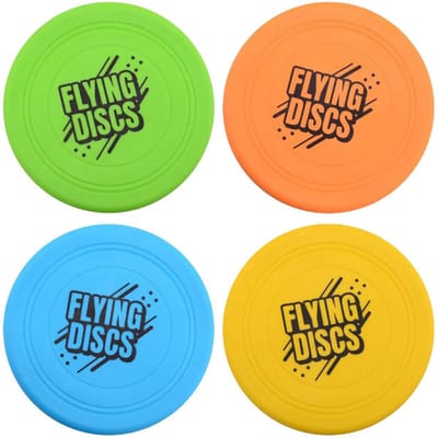 Johntoy frisbee speelgoed Soft Touch - set van 4 stuks multicolor.