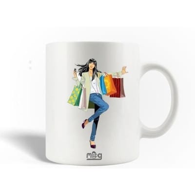 Mug en Céramique Shopping Fille Back Off