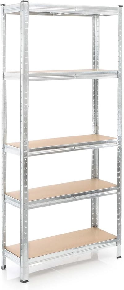 Magazijnrek 5 Planken 174x75x30 cm - Totale Draaglast 875 kg - Verzinkt Staal Opbergrek