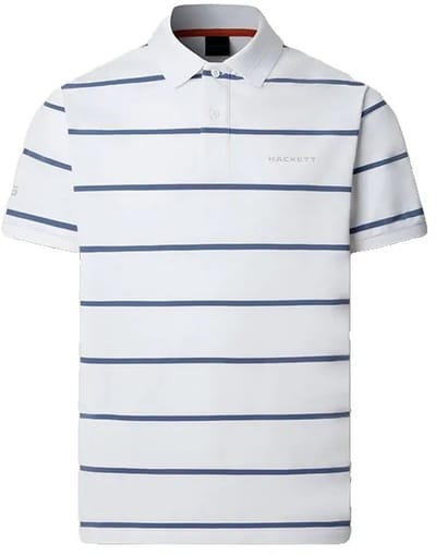 Hackett Hm5600117 Korte Mouw Poloshirt Wit S Man