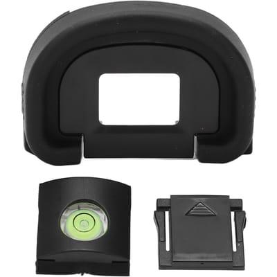 Oeilleton d'oculaire de rechange Protecteur de viseur pour Canon EOS‑1V avec niveau de griffe flash pour appareil photo black