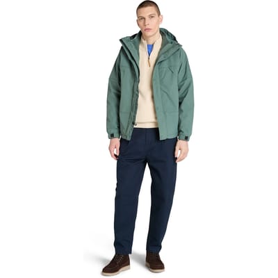 Timberland Waterproof 3in1 Jacket Balsam Green Taglia: L | Trench Outlet | Uomo | Verde