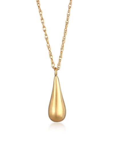 Elli - Halsketting - Dames druppel hanger gedraaid in 925 sterling zilver - Dames