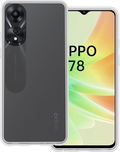 Hoesje Geschikt voor OPPO A78 5G - Sterk & Shockproof - Hoes Cover - Siliconen Case - Transparant