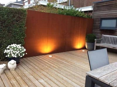 Gerofence Cortenstaal Corten Love Schutting 100 x 0,5 x 180 cm Geroba
