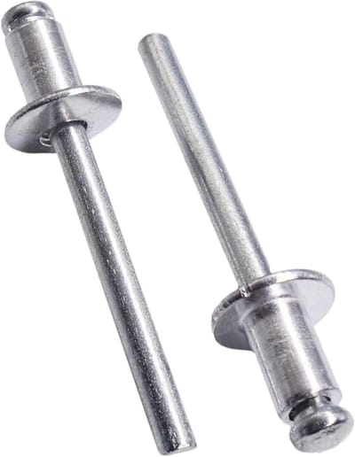 Aluminium blindklinknagels - Popnagels - Bevestigen van materialen - Koepelkop ontwerp - 60 x 12 mm - Aluminium