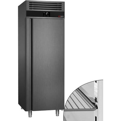 GGM Gastro Kühlschrank Edelstahl PREMIUM - GN 2/1 - 700 Liter - mit 1 Tür - Anthrazit
