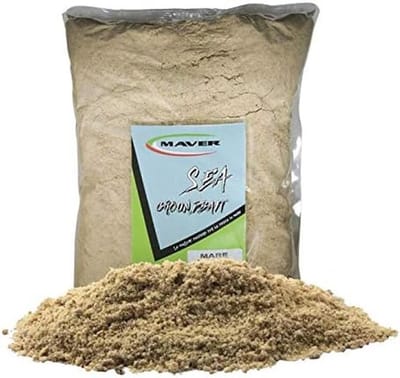 Lokstof Vis - Aas voor vissen - Zeevissen aan oever - Met witte grond - 1 kg